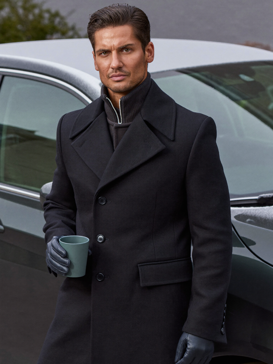 Fabio — Cappotto Uomo con Chiusura con Zip